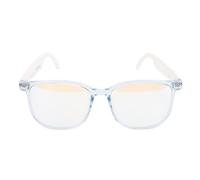 Annadue Lunettes Intelligentes, Lunettes de Traduction AI avec Bluetooth 5.4 Lunes Sonores avec des Lentilles de Filtrage de Lumière Bleue de Contrôle Bluetooth pour Business Trade (Blue)