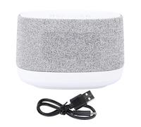 Annadue Machine à Bruit Blanc de Voyage, Mini Machine de Sommeil Portable avec Réveil Lumineux, 14 Sons Apaisants, Petit Haut-parleur Bluetooth pour Bébés Adultes Rechargeable (WHITE)