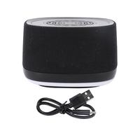 Annadue Machine à Bruit Blanc de Voyage, Mini Machine de Sommeil Portable avec Réveil Lumineux, 14 Sons Apaisants, Petit Haut-parleur Bluetooth pour Bébés Adultes Rechargeable (BLACK)