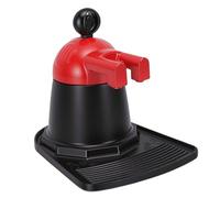 Annadue Machine à café à Double Tuyau, 2 Tasses, en Alliage D'aluminium Léger, Conviviale, Minimaliste, Noir, Rouge, Idéale pour un Usage Domestique