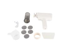 Annadue Machine à Pâtes électrique Portative, Machine à Pâtes Fil avec 6 Disques pour Spaghettis Faits Maison, Ramen, à Nouilles Portable, Acier Inoxydable ABS, Fraîches Rapides en Quelques Minutes,