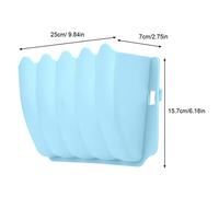 Annadue Mangeoire à Herbe en Plastique pour Animaux de Compagnie, Bol à Foin, Support à Vaisselle pour Lapin et Rat (Blue)