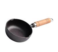 Annadue Marmite en Fonte, Poêle Antiadhésive Multifonctionnelle, Batterie de Cuisine Chauffante Uniforme pour Faire Sauter, Fournitures de Cuisine (petite taille)