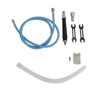 Annadue Meuleuse à Crayon Pneumatique, Mini Meuleuse à Crayon à Air 70 000 Tr/min avec Pince de 3 Mm et 10 Embouts, Connecteur NPT 1/4 Po, de Type pour Polissage, Coupe, Gravure