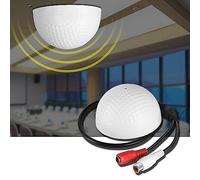 Annadue Microphone à Large Portée pour la sécurité CCTV, Tête de Microphone de Surveillance du Son HiFi pour la Surveillance par Caméra