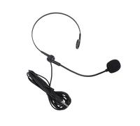 Annadue Microphone Casque, Micro Casque Filaire avec Interface 3,5 Mm et Câble de 1,2 M, Conception Flexible et Réglable pour Le Présentateur de Discours D'enseignement du Chant