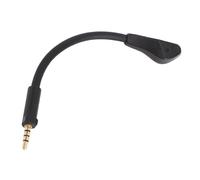 Annadue Microphone de Remplacement pour Casque de Jeu Deltas, 3,5 Mm, avec Prise Plaquée Or pour la Réduction du Bruit, Micro à Perche Pliable pour Une Voix Claire