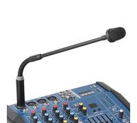 Annadue Microphone Dynamique à Col de Cygne, Micro Professionnel à Tuyau Réglable pour Table de Mixage DJ, Alimentation Fantôme, Prise XLR, avec XLR Mâle Standard à 3 Broches, pour