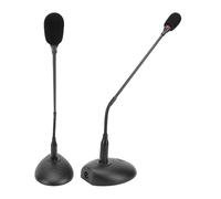 Annadue Microphone Filaire à Col de Cygne de Bureau, Micro à Condensateur Flexible Col de Cygne Haute sensibilité avec Connecteur XLR Mâle 3 Broches, pour Conférence, église