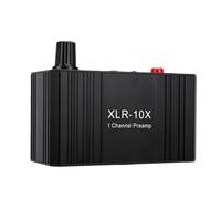 Annadue Microphone Preamp 20dB Gain Low Noise 48V Power Metal | Micro Gainer Boost, Boîtier Métallique, Entrée et Sortie XLR, Compatible Dynamique et à Condensateur, Diffusion en Direct