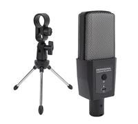 Annadue Microphone RVB Microphone Mic de Condenseur USB avec éclairage de Gradient de Boucle 30Hz-15KHz Réponse de Fréquence Clé Muet Rapide pour L'enregistrement du Podcast de