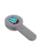 Annadue Microscope Numérique Écran LCD 2 Pouces Loupe de Bijoutier éclairée 100X Loupe de Poche 8LED Trichome Lumineuse pour l'observation des Roches et des Plantes