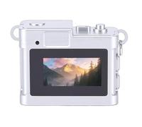 Annadue Mini Appareil Photo Numérique Porte-clés, Mini Appareil Photo de Poche, Enregistreur Vidéo 5 MP 720P avec Carte 32 Go, écran HD 0,96" Longue Durée de Vie de la Batterie, pour (Brun Vintage)