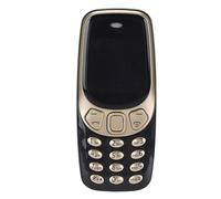 Annadue Mini Plus Petit Téléphone Portable, Numéroteur Bluetooth Mains Libres, Changeur de Voix de Téléphone débloqué GSM en Veille Triple SIM (Or Noir)