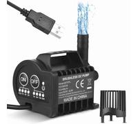 Annadue Mini Pompe à Eau 5 V, Débit 400 L/H, Levage de 9,8 Pieds, Synchronisation Marche/arrêt à 4 Vitesses avec Câble USB, Pompe à Eau Submersible pour Aquarium, étang, Fontaine, Boisson pour
