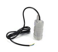 Annadue Mini Pompe à Eau Submersible DC 12 V, Pompe à Moteur Verticale 1000 L/H avec Levage de 5 M, à Moteur Submersible pour Aquarium, Fontaine, Culture Hydroponique (Ligne nue noire de 1,5 M)