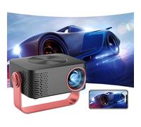 Annadue Mini Projecteur avec WiFi pour la Chambre, 1080p Projecteur de Films LED en Plein Air avec Rotation à 360 Degrés, pour la Maison, Les Salles de Réunion, Le (Prise américaine)