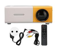 Annadue Mini Projecteur, HDMI/AV/Carte Mémoire/audio/1080P Full HD, Projecteur Intelligent 200 ANSI pour Extérieur, pour Téléphone, TV Stick, PS5
