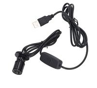 Annadue Mini Spots, Projecteur LED USB 5 V à intensité Variable avec Câble de 2 M pour Vitrine, Armoire à Bijoux, Porche (Lumière blanche chaude 3000K)