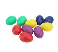 Annadue Mini œufs Musicaux 10 Pièces, Shaker à œufs en Plastique, Jouet d'instrument de Percussion à Main pour Enfants, Ensemble de Shaker d'entraînement au Rythme coloré, Taille Compacte pour Les