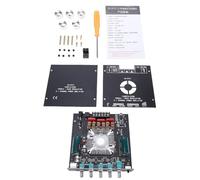Annadue Module Amplificateur Audio Bluetooth 5.0, Carte d'ampli HiFi 2.1 Canaux 160 W × 2 avec Entrée USB AUX, Support TDA7498E, Ventilateur de Protection, Compatible avec les Haut-parleurs de
