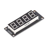 Annadue Module D'affichage Numérique LED 4 Bits 7 Segments 0,56 Pouce | Module d\'horloge 4 bits avec PCB, carte pilote 5 V pour projets , Plug and Play facile