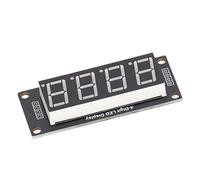 Annadue Module D'affichage Numérique LED 4 Bits 7 Segments 0,56 Pouce | Module d\'horloge 4 bits avec PCB, carte pilote 5 V pour projets , Plug and Play facile
