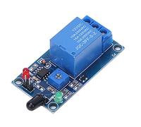 Annadue Module de Capteur de Détection d'incendie Infrarouge 12 VDC Relais de Détection de Flamme 760~1100 Nm Sensibilité Réglable avec Bornier Bleu pour un Câblage Facile