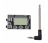 Annadue Module émetteur Stéréo FM, Carte de Transmission de Modulation de Fréquence Professionnelle PLL Numérique MCU 76-108 MHz avec Antenne