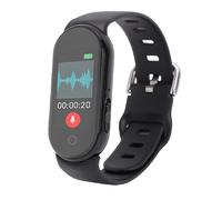 Annadue Montre Enregistreur Numérique, écran 0,96 Pouces, Réduction du Bruit Bluetooth, Enregistreur Vocal activé par la Voix, Montre Intelligente avec 188 Langues, Traduction en (32G)
