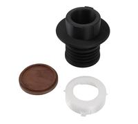 Annadue Moulin à Café avec Trémie à Air pour BES875 876 870 878 880 BCG820 | Trémie à grains de café réutilisable, entonnoir à soufflet en Silicone, outil de nettoyage du marc, couvercle en bois