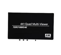 Annadue Multiviewer 4 en 1, Commutateur Quadruple, Multiviewer sans Couture 4K @ 30 Hz 4x1 pour Caméra de sécurité, Consoles de Jeux