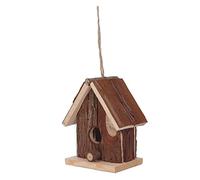 Annadue Nichoir à Oiseaux en Bois, Nichoir en Bois Suspendu avec Construction en de Sapin pour Décoration Extérieure de Porche de Jardin, de Style Rétro