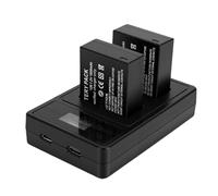Annadue NP W126 NP W126S Batterie de Caméra 2 Pack Affichage LED USB Double Slot Chargeur Type C Micro USB 1600mAh Batterie de Remplacement pour X100V X100VI XT30 II