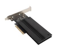 Annadue NVME PCIE Adapter Card, PCIE 4.0 X8 M2 NVME M-Key SSD Adaptateur avec Dissimulation en Aluminium pour 2280/2260/2242/2230 M.2 NVME SSDS pour Mac et PC