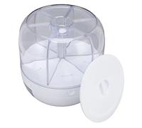 Annadue Organisation de Stockage de Grains à 6 Grilles, Distributeur de Céréales à Rotation PP, Réservoir Distributeur de Riz Transparent pour un Gain de Place (Capacité de 5 kg/11,0 lb)