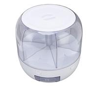 Annadue Organisation de Stockage de Grains à 6 Grilles, Réservoir Distributeur de Riz en PP Transparent pour un Gain de Place (Capacité de 5 kg/11,0 lb)