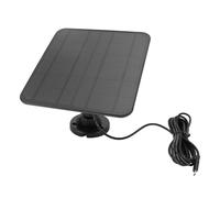 Annadue Panneau Solaire 5 W pour Caméra Chargeur de Panneau Solaire 6 V 5 W de Type C, Étanche IP65 avec Support Rotatif à 360°