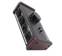 Annadue Passive Stereo Monitor Volume Controller | Circuit passif, grand bouton de volume, contrôle de sourdine, entrées XLR et 3,5 mm, sortie moniteur de studio