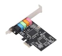Annadue PCIe Sound Carte, 5.1 Carte Interne Sound Sound 3D Sound Sound avec Support de Profil Bas, pour 7 Vista 32 64 Bits PC avec Machine à sous PCI Express