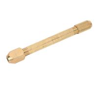 Annadue Perceuse à Main à étau à Broche Double Face pour la Réparation de Bijoux, Mini Mandrin d'étau à Broche avec 2 Têtes Remplaçables, Outil Rotatif Manuel Portable pour l'horlogerie, la