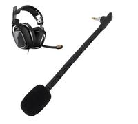 Annadue Perche de Microphone de Remplacement pour Astro A40/Astro TR Casque, Perche de Microphone Amovible 3,5 Mm, Prise Plaquée Or, Plug and Play (Black)