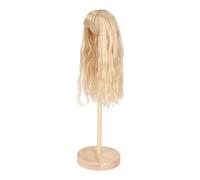 Annadue Perruque Poupée 1/6, Cheveux Longs Bouclés en Fibre Haute (Peach