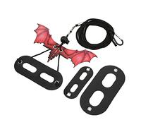 Annadue Petit Harnais pour Reptiles, Laisse de Dragon Barbu Souple et Réglable pour la Marche en Plein Air pour Hamsters et Lézards (Rouge)