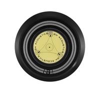 Annadue Pince de Stabilisation de Disque pour Platine Vinyle (Black) | Poids en métal lourd, niveau à bulle intégré, réduit les vibrations, améliore la qualité acoustique, alliage d\'aluminium