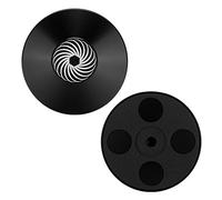 Annadue Pince de Stabilisation pour Platine Vinyle, Bride de Serrage en | Pince de poids pour disque anti-vibration, tampon en microfibre, 79 mm, pour la lecture sur platine