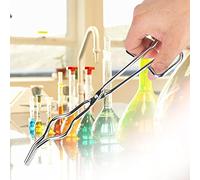 Annadue Pince en Acier Inoxydable pour Creuset 300mm (250mm) | Pince de laboratoire résistante à la chaleur, poignée antidérapante, acier robuste, outil de chimie, conception portable