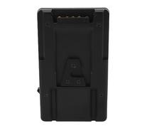 Annadue Plaque Adaptatrice de Batterie Gold Mount vers V Mount | Puissance de sortie du robinet D, coque ABS, portable compact, plaque de batterie pour appareil photo, broches plaquées or