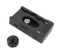Annadue Plaque D'adaptateur de Batterie Série NP F, Support de Banque d'alimentation USB C avec Indicateur de Charge LED, Vis de 1/4 Pouces, Griffe Froide pour Appareil Photo