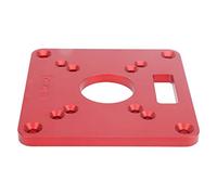 Annadue Plaque D'insertion de Table de Routeuse en Aluminium, Planche de | Insert de Table de routeur, plaque rabattable pour le travail du bois, extension de Machine à tailler, 120x120mm, aluminium